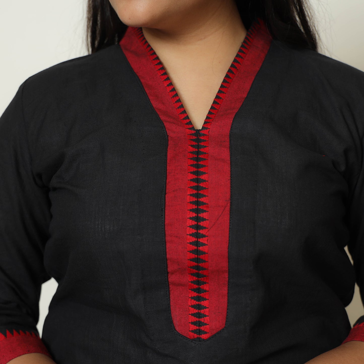 Dharwad Cotton Kurta with Palazzo & Dupatta Set 06