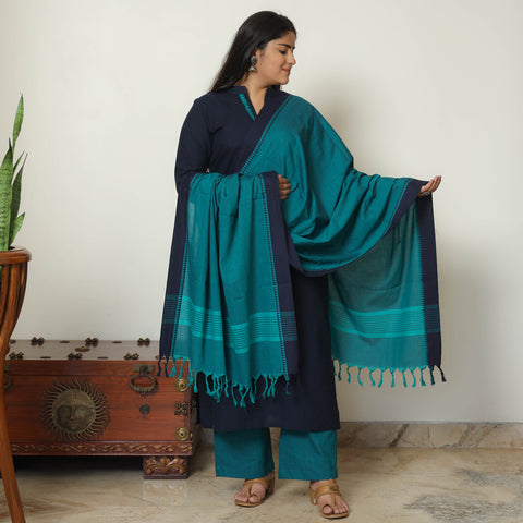 Dharwad Cotton Kurta with Palazzo & Dupatta Set 05