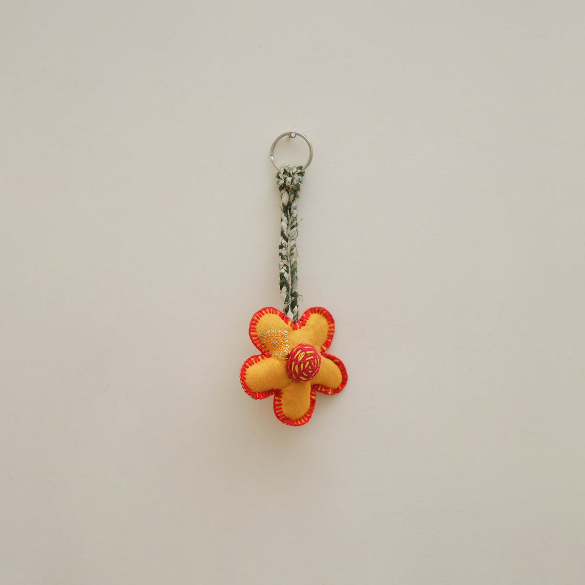 Flower - Fabart Hand Threadwork Funky Keychain 06