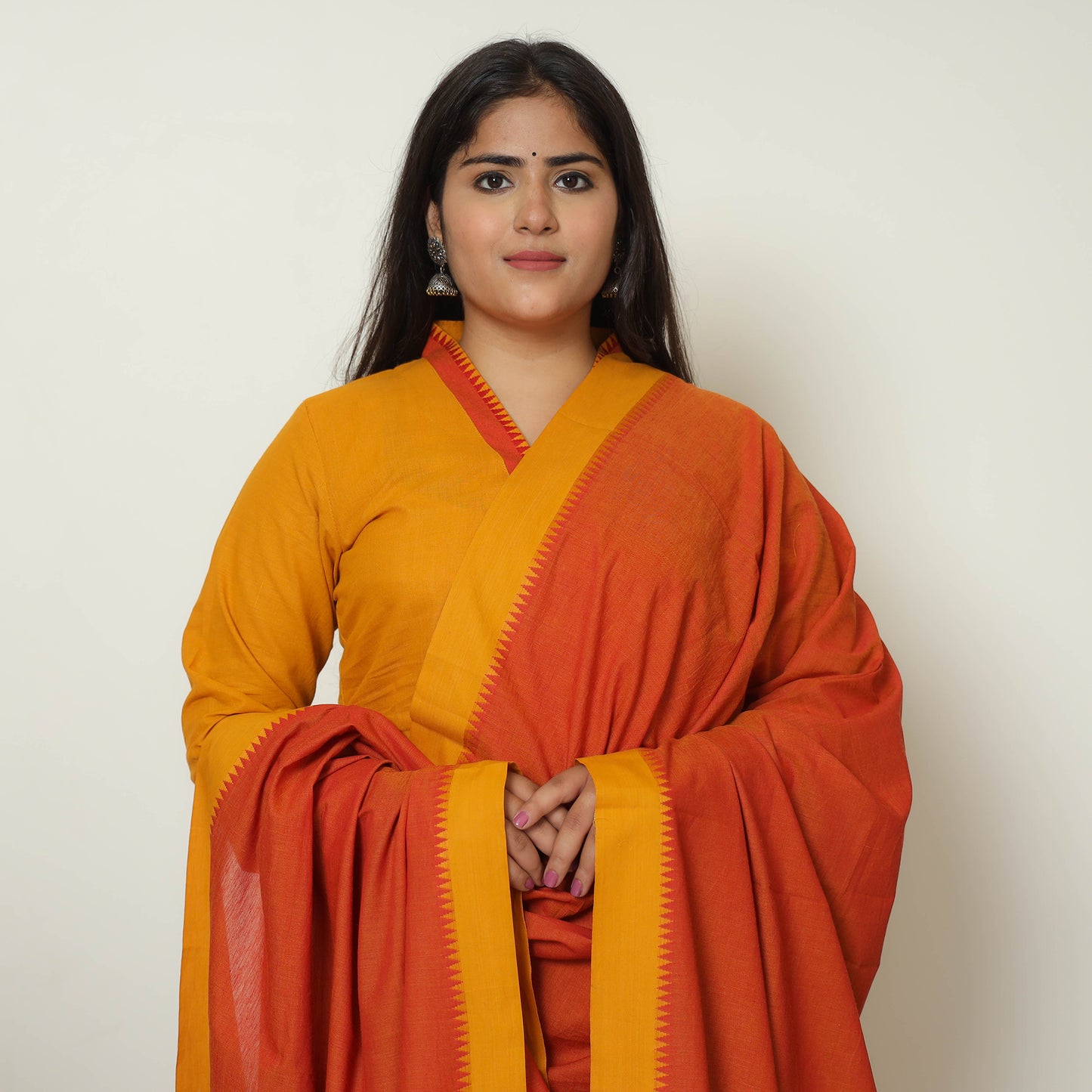 Dharwad Cotton Kurta with Palazzo & Dupatta Set 04