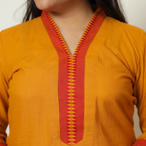 Dharwad Cotton Kurta with Palazzo & Dupatta Set 04