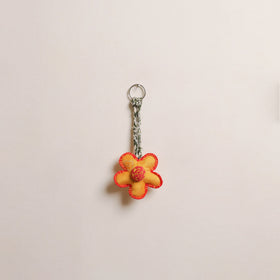 Flower - Fabart Hand Threadwork Funky Keychain 06