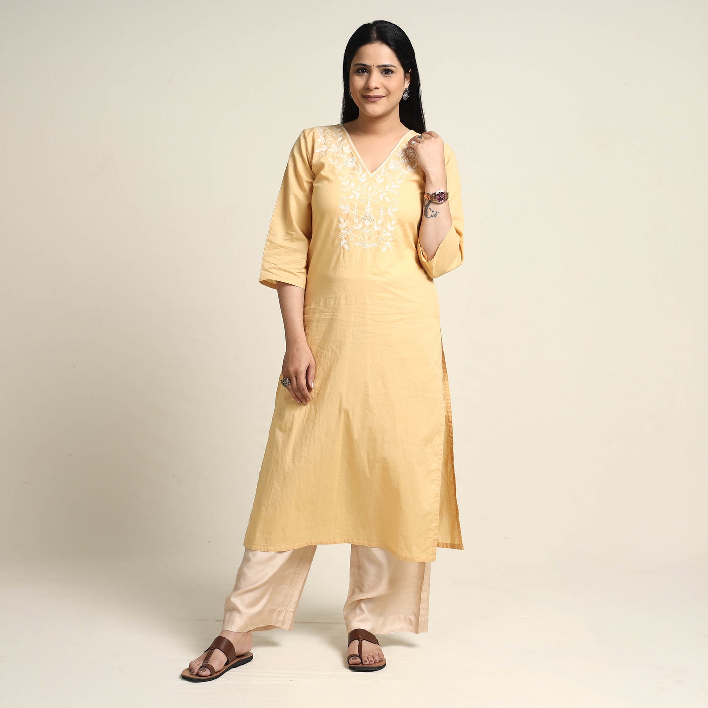 embroidery cotton kurta 