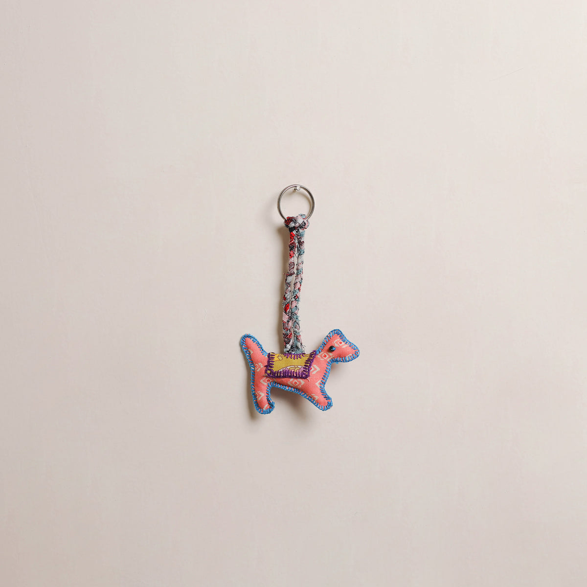 Dog - Fabart Hand Threadwork Funky Keychain 01