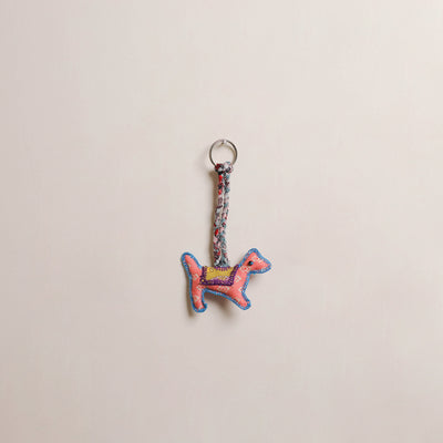 Dog - Fabart Hand Threadwork Funky Keychain 01