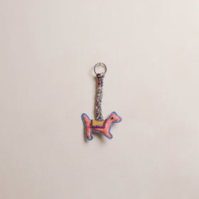 Dog - Fabart Hand Threadwork Funky Keychain 01