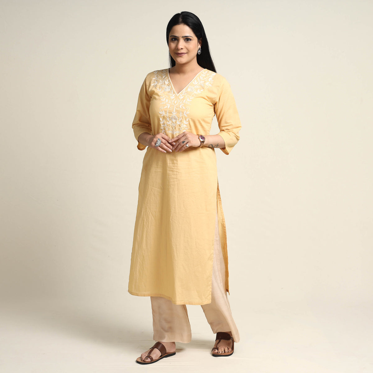 embroidery cotton kurta 