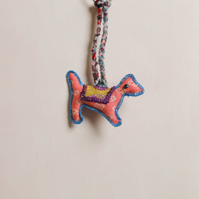 Dog - Fabart Hand Threadwork Funky Keychain 01