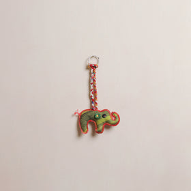 Elephant - Fabart Hand Threadwork Funky Keychain 02