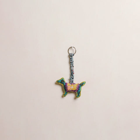 Dog - Fabart Hand Threadwork Funky Keychain 03