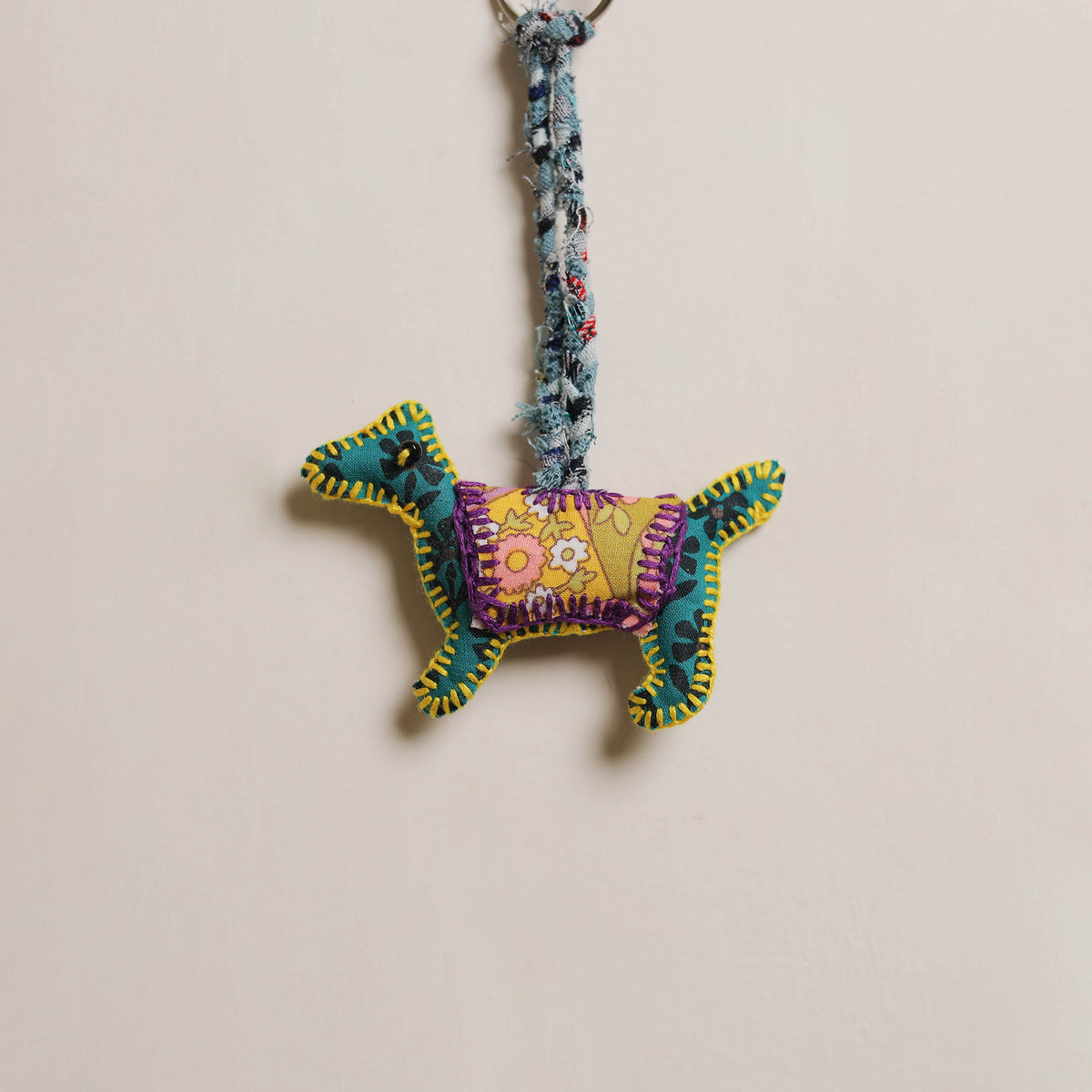Dog - Fabart Hand Threadwork Funky Keychain 03