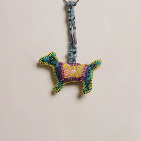Dog - Fabart Hand Threadwork Funky Keychain 03