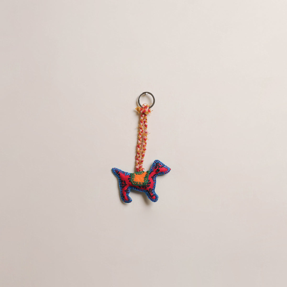 Dog - Fabart Hand Threadwork Funky Keychain 04