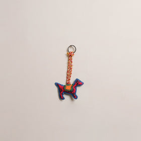 Dog - Fabart Hand Threadwork Funky Keychain 04