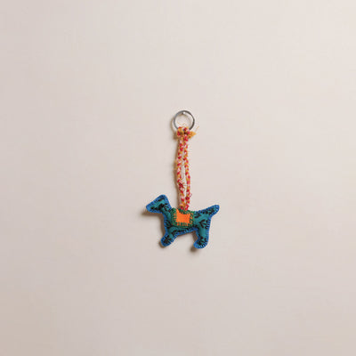 Dog - Fabart Hand Threadwork Funky Keychain 04