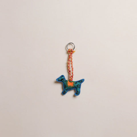 Dog - Fabart Hand Threadwork Funky Keychain 04