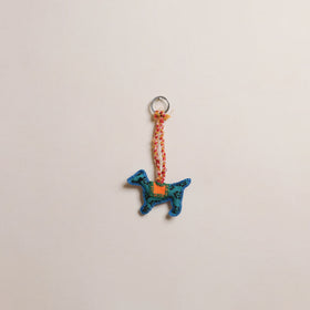 Dog - Fabart Hand Threadwork Funky Keychain 04