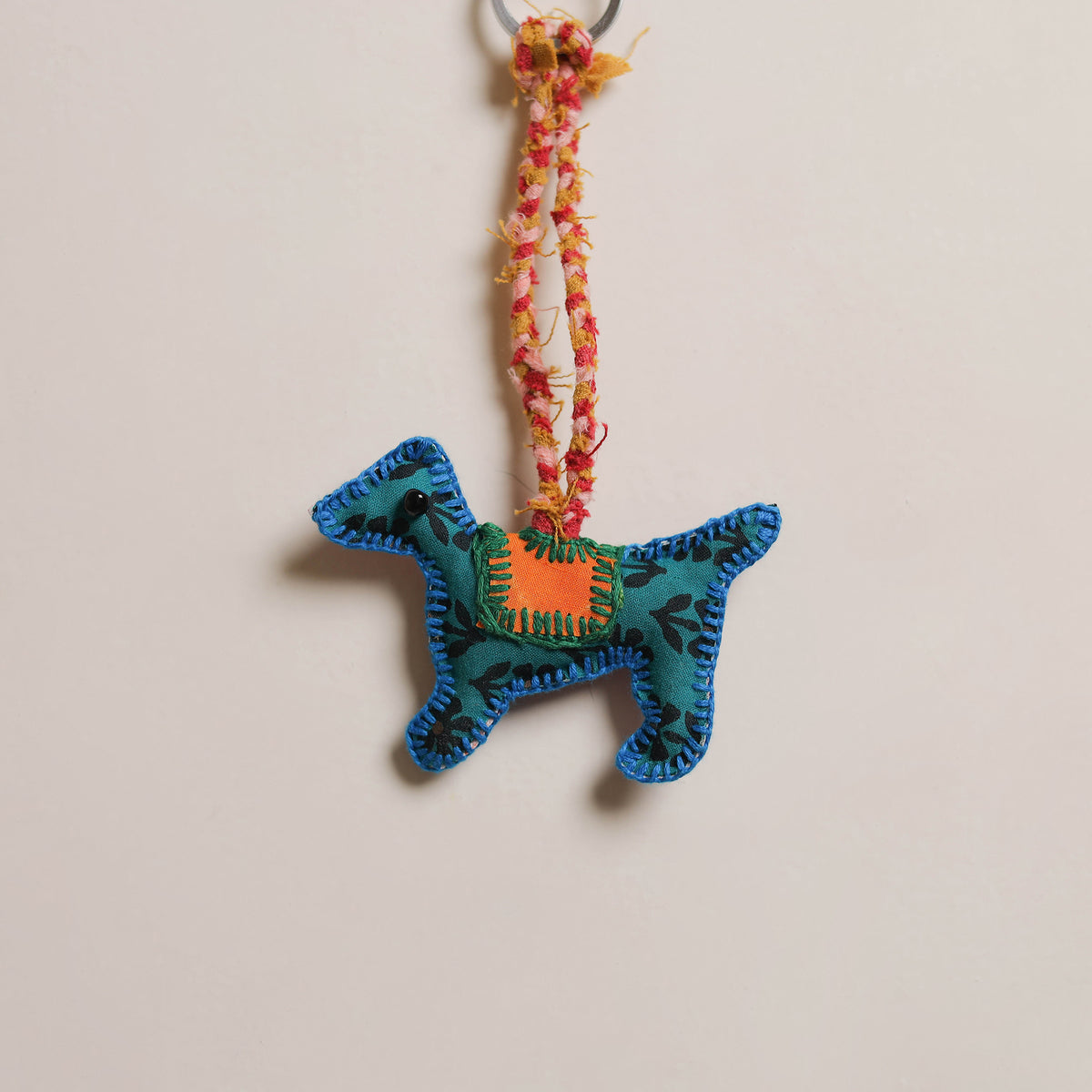 Dog - Fabart Hand Threadwork Funky Keychain 04
