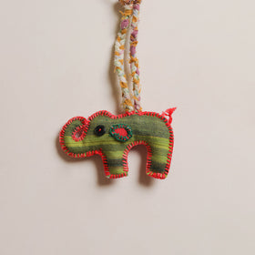 Elephant - Fabart Hand Threadwork Funky Keychain 05