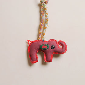 Elephant - Fabart Hand Threadwork Funky Keychain 05