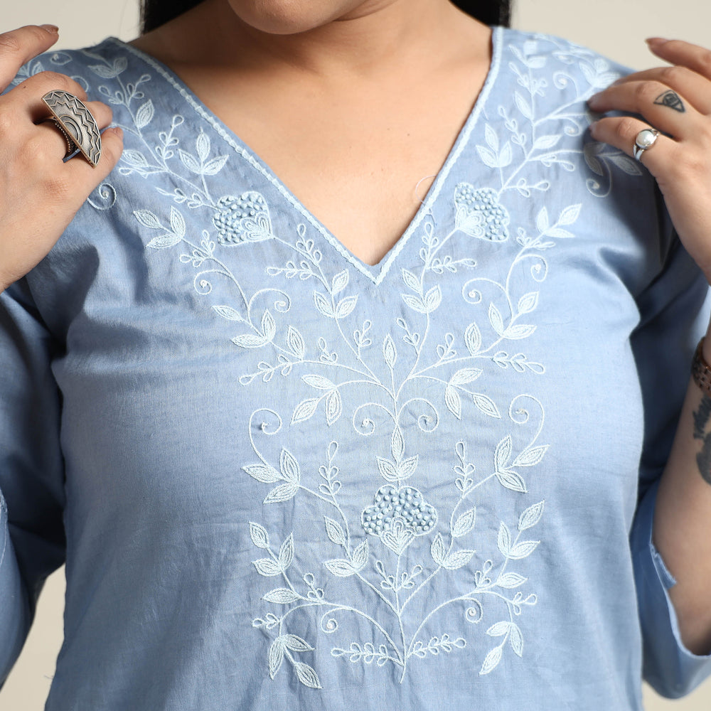 embroidery cotton kurta