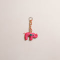 Elephant - Fabart Hand Threadwork Funky Keychain 08
