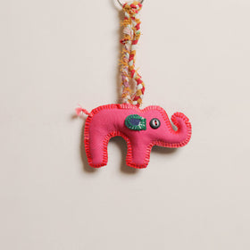 Elephant - Fabart Hand Threadwork Funky Keychain 08
