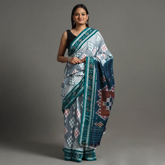 Multicolor - Sambalpuri Ikat Weave Handloom Cotton Saree