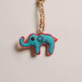 Elephant - Fabart Hand Threadwork Funky Keychain 09