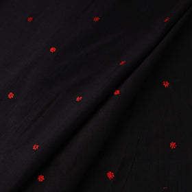 Black - Thread Buti Cotton Plain Fabric 10