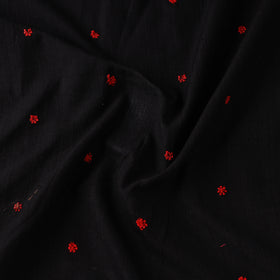Black - Thread Buti Cotton Plain Fabric 10