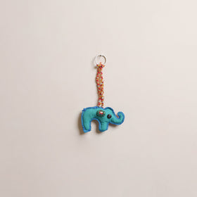 Elephant - Fabart Hand Threadwork Funky Keychain 10