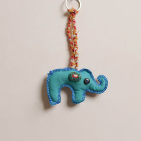 Elephant - Fabart Hand Threadwork Funky Keychain 10