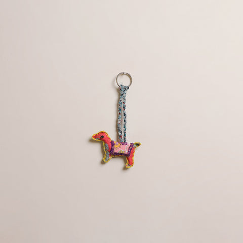 Dog - Fabart Hand Threadwork Funky Keychain 12