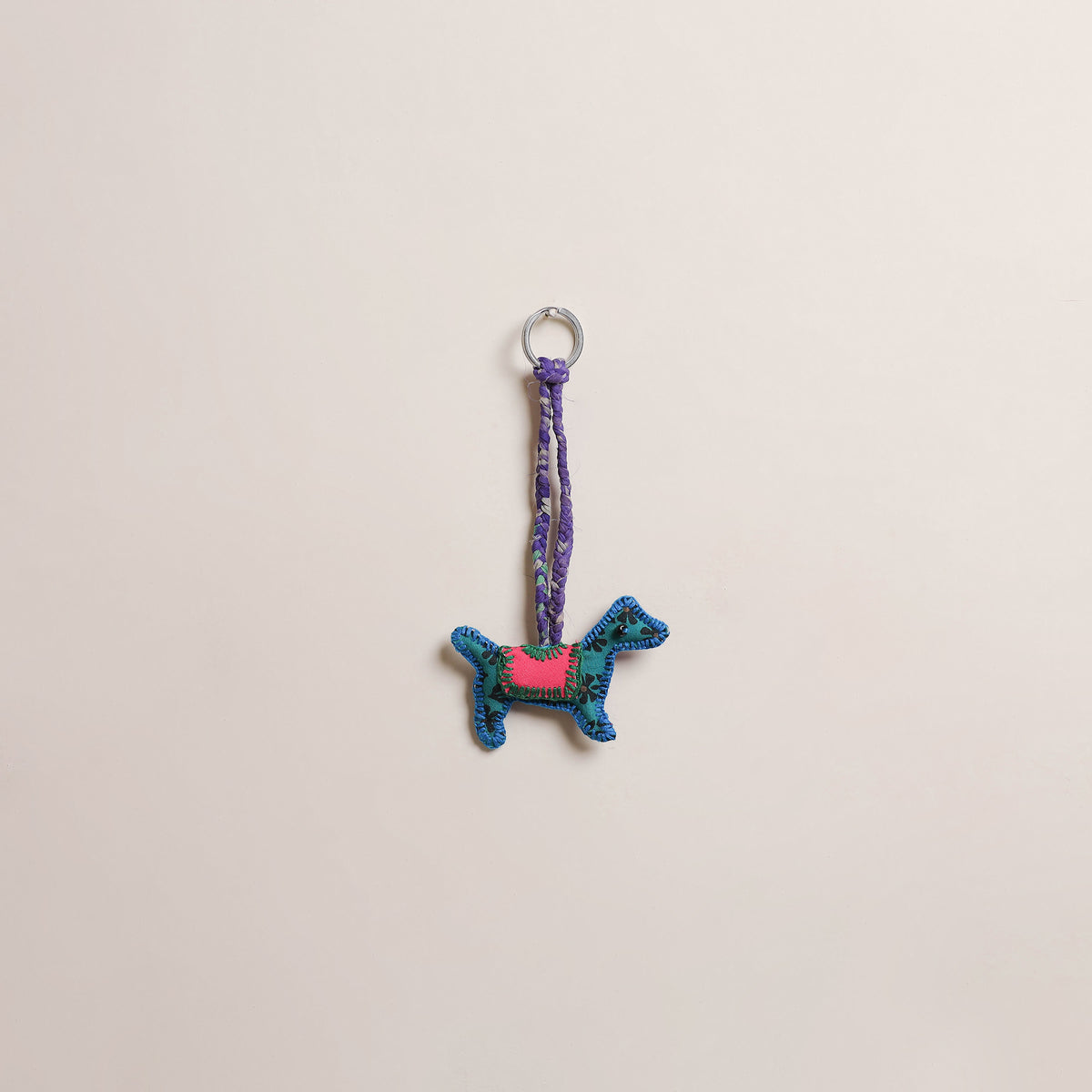 Dog - Fabart Hand Threadwork Funky Keychain 13