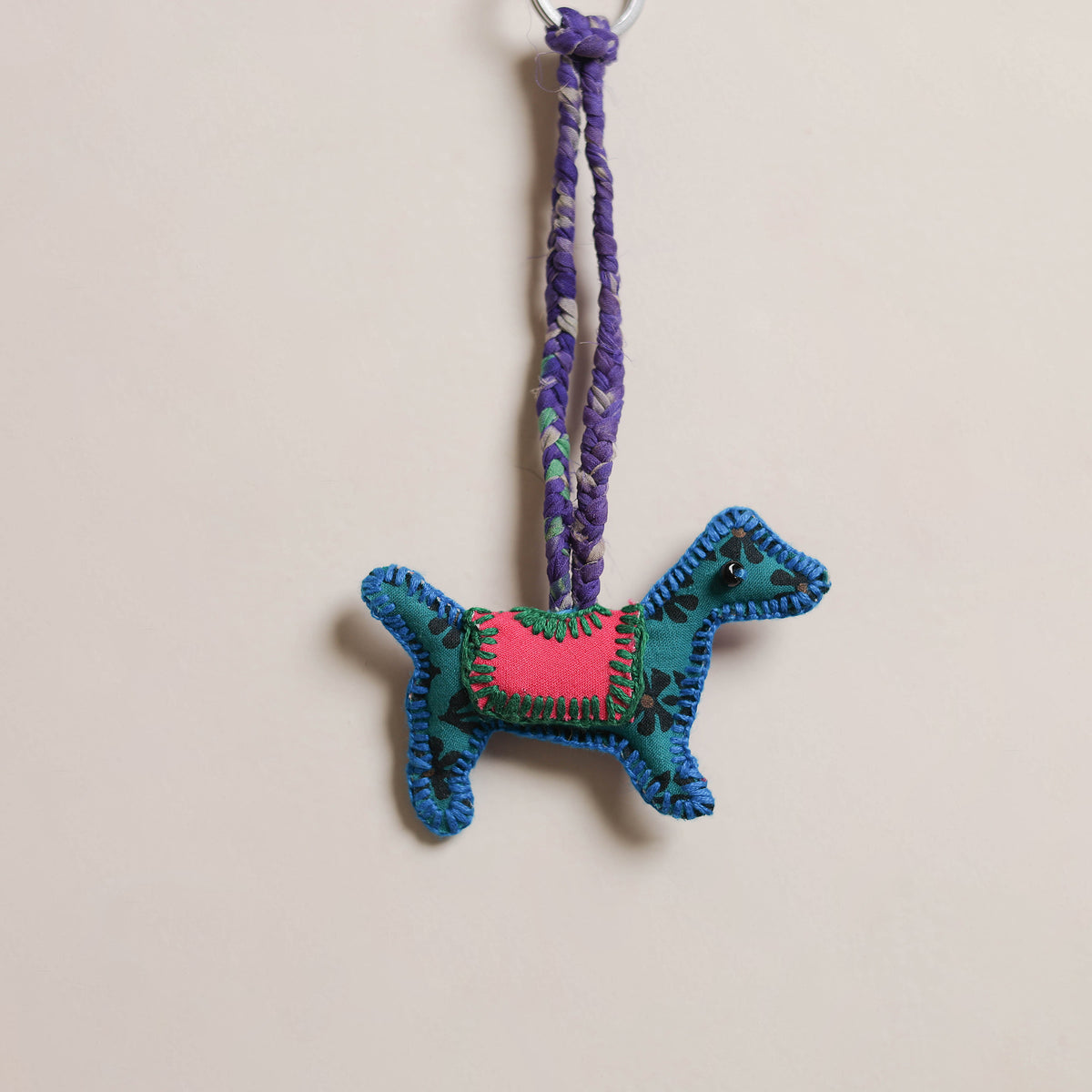 Dog - Fabart Hand Threadwork Funky Keychain 13