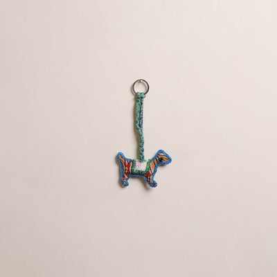 Dog - Fabart Hand Threadwork Funky Keychain 14