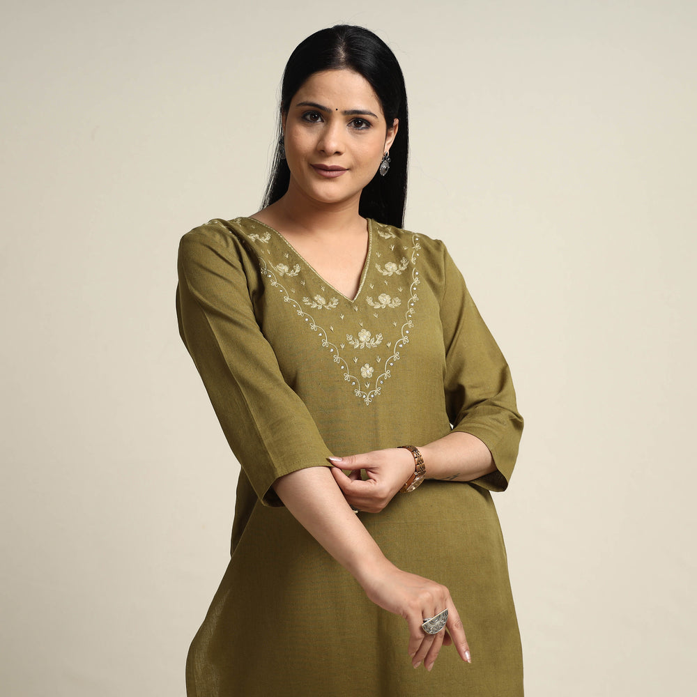 embroidery cotton kurta