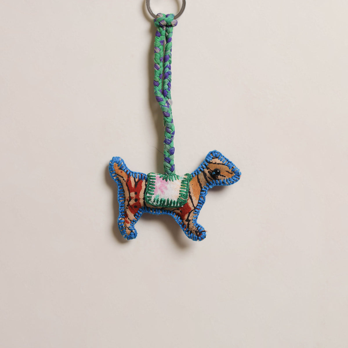 Dog - Fabart Hand Threadwork Funky Keychain 14
