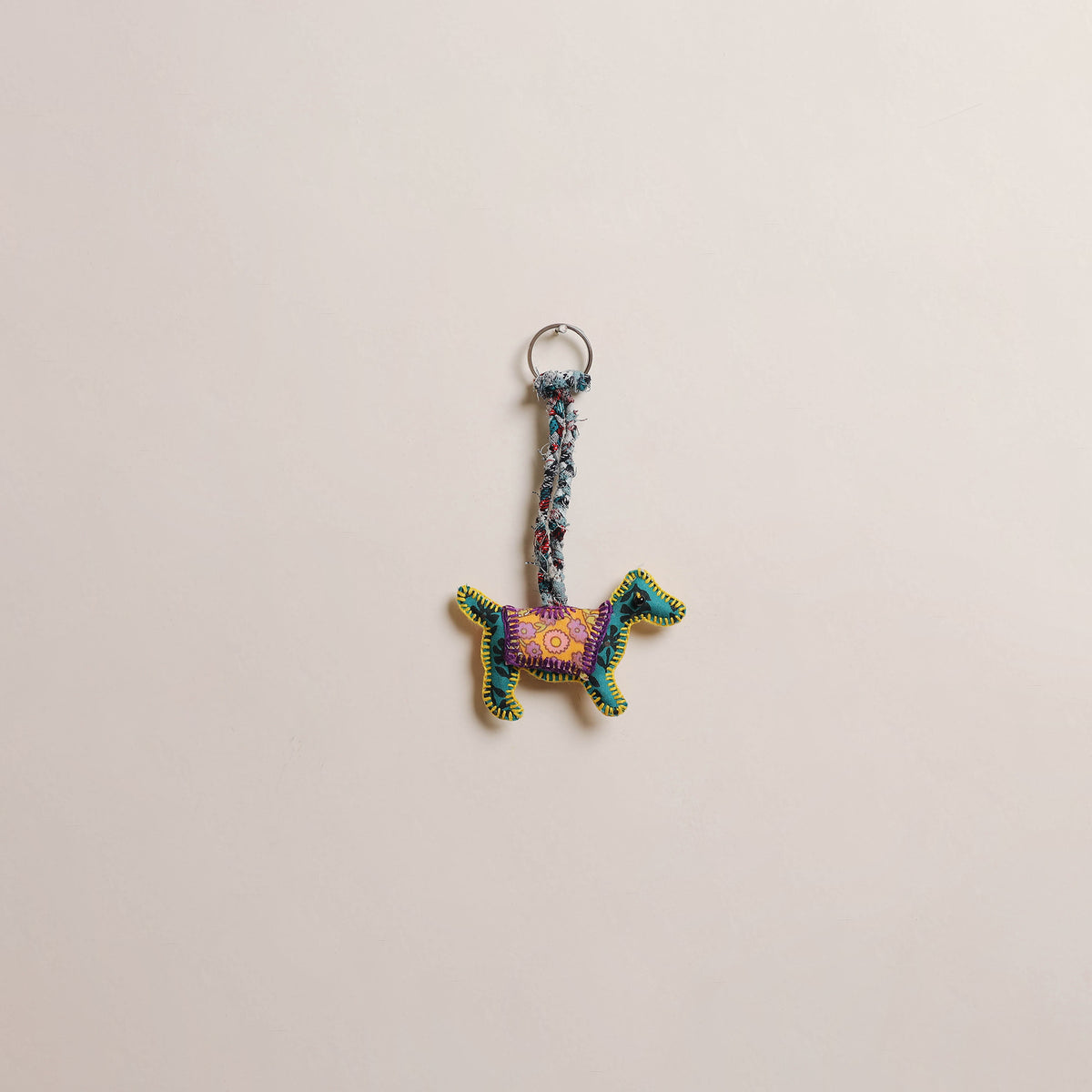 Dog - Fabart Hand Threadwork Funky Keychain 15