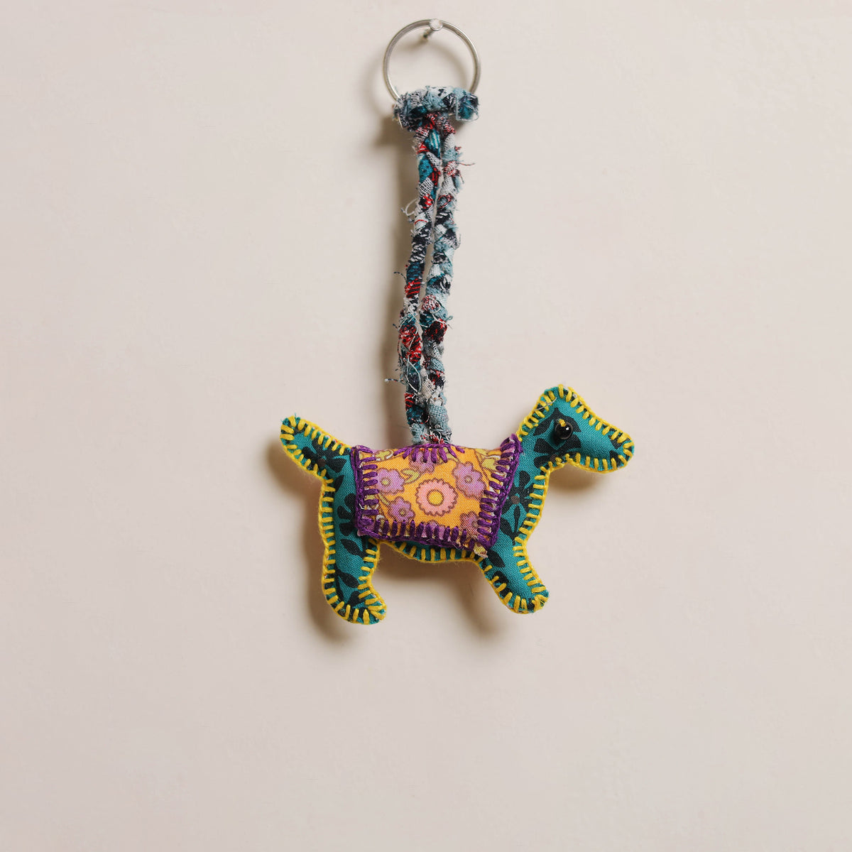Dog - Fabart Hand Threadwork Funky Keychain 15