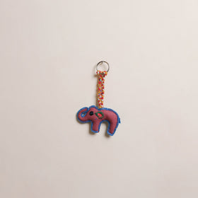 Elephant - Fabart Hand Threadwork Funky Keychain 16