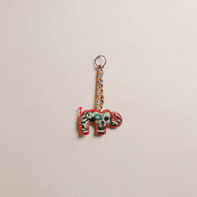 Elephant - Fabart Hand Threadwork Funky Keychain 17