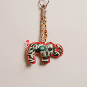 Elephant - Fabart Hand Threadwork Funky Keychain 17