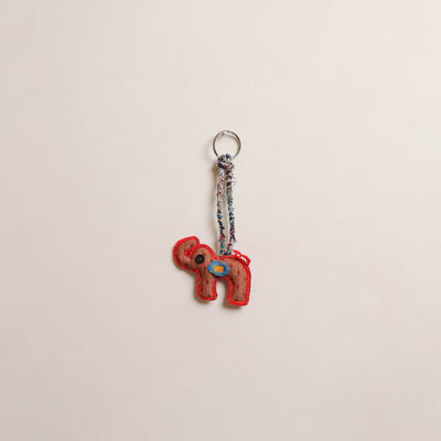 Elephant - Fabart Hand Threadwork Funky Keychain 19
