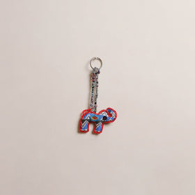 Elephant - Fabart Hand Threadwork Funky Keychain 19