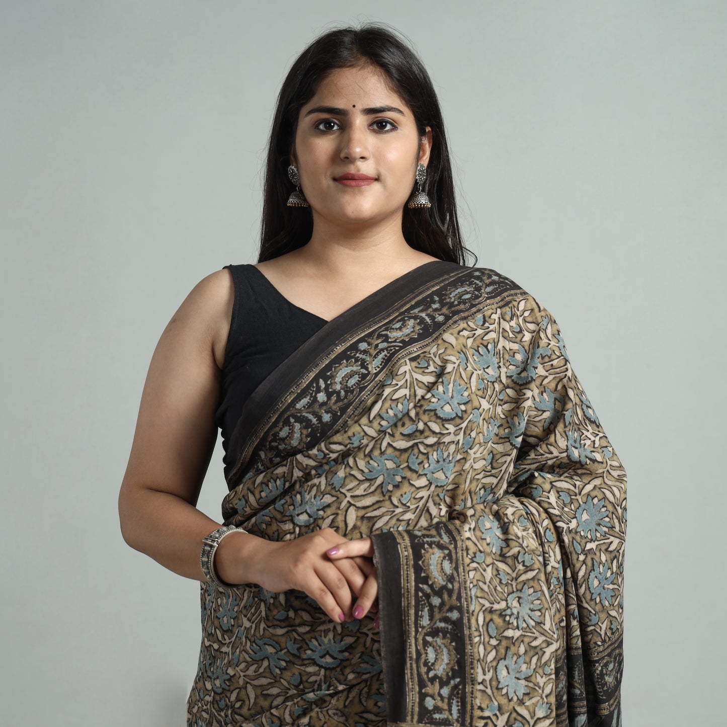 ajrakh saree