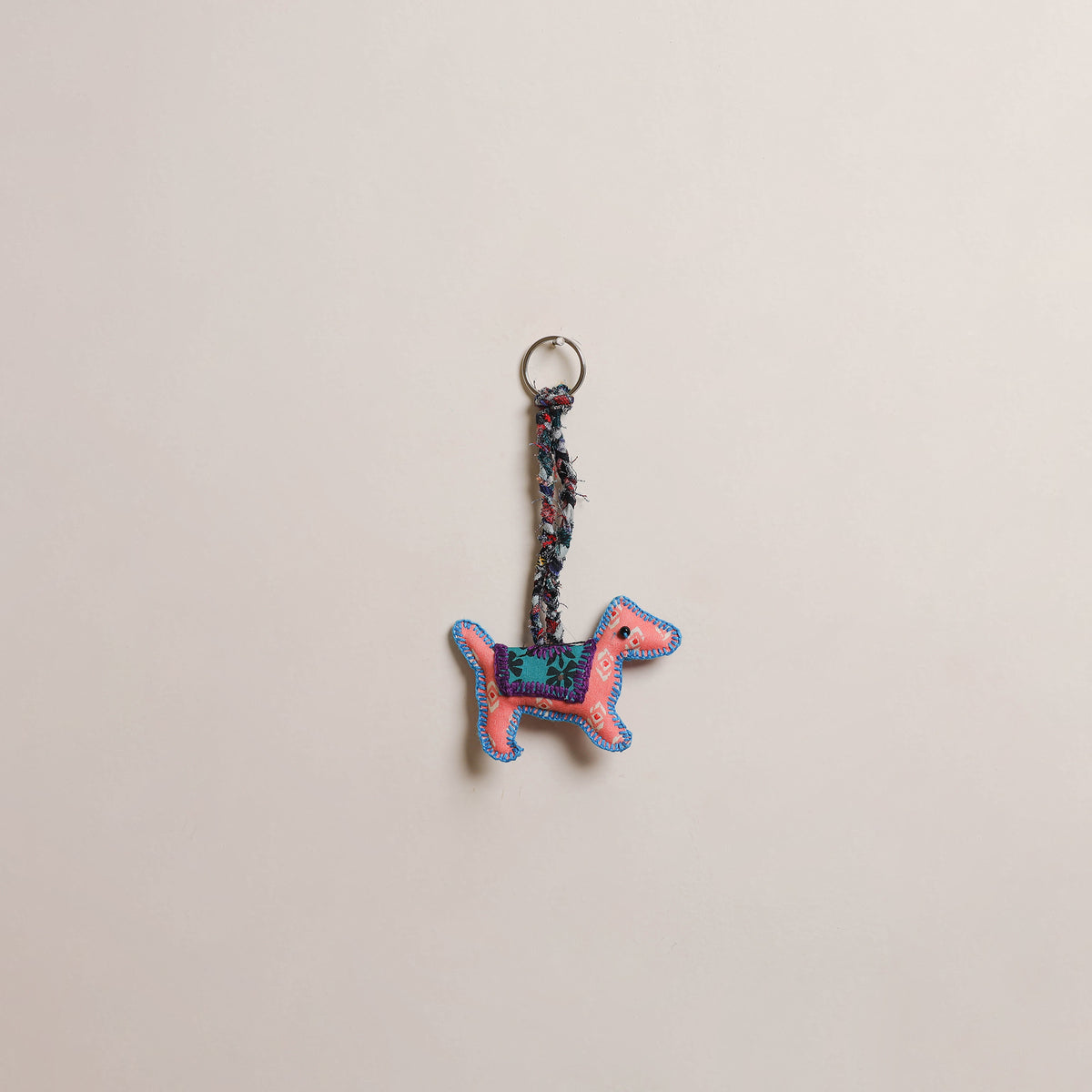 Dog - Fabart Hand Threadwork Funky Keychain 20
