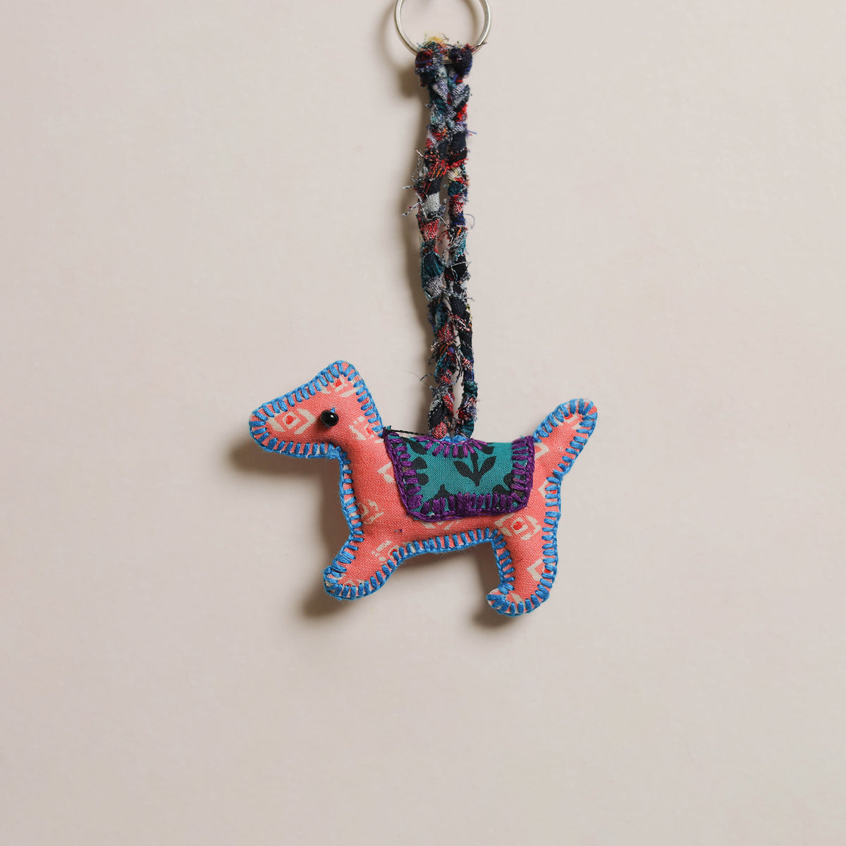 Dog - Fabart Hand Threadwork Funky Keychain 20