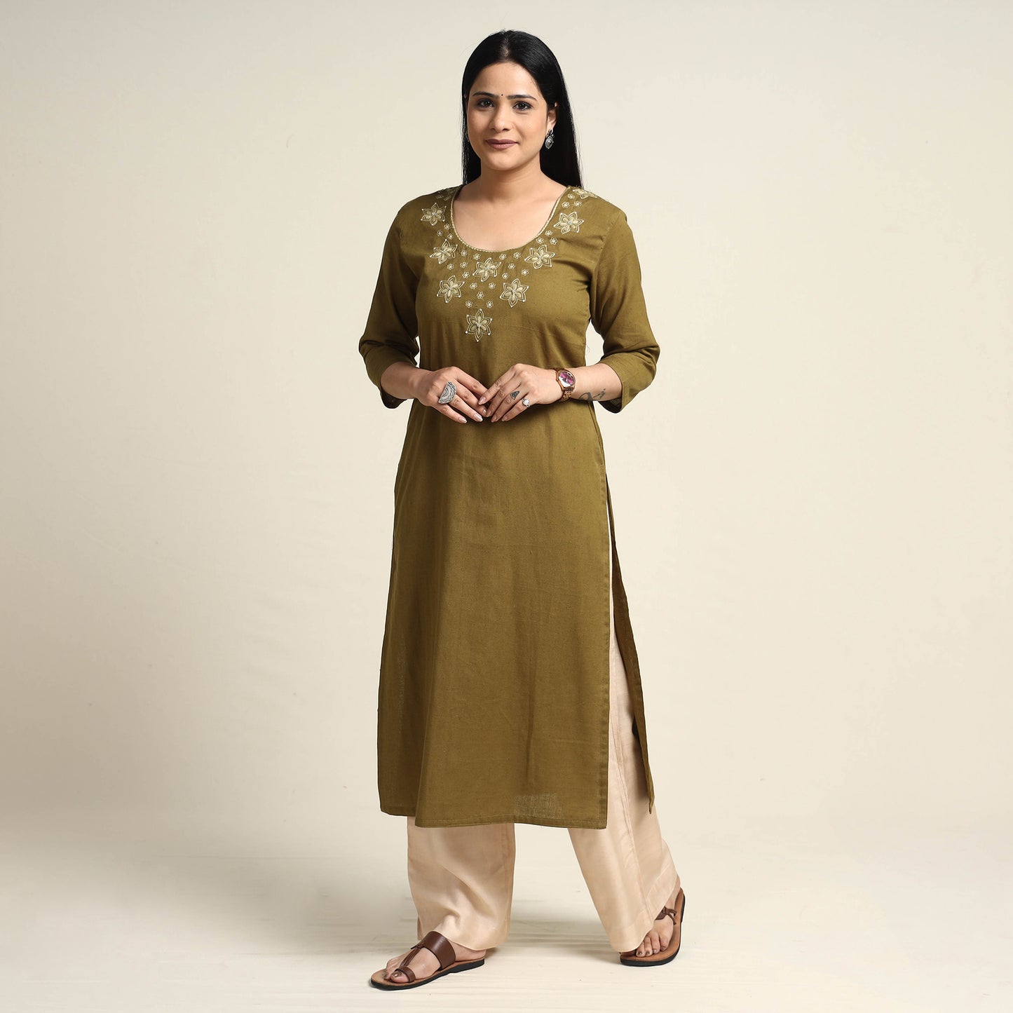 embroidery cotton kurta 